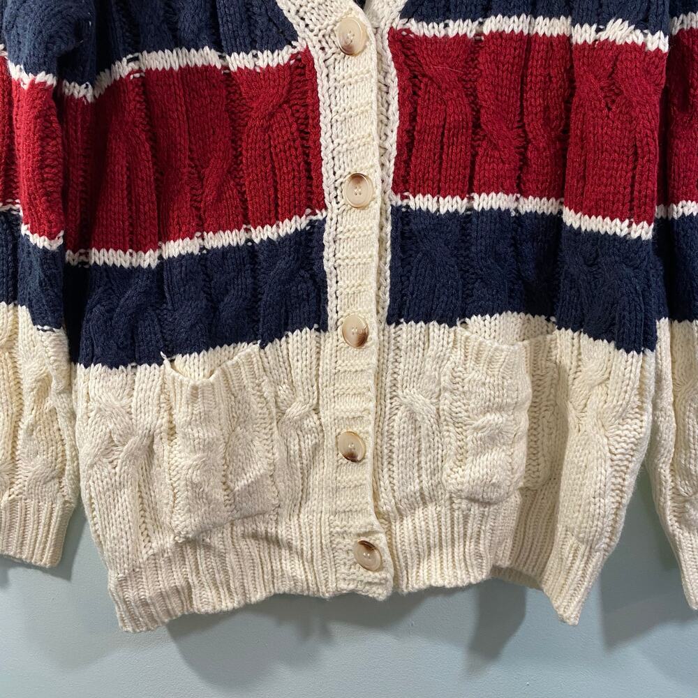 Edikted Women Cream Tinsley Oversized Cable Knit Cardigan Size XS/S NWT - Picture 4 of 9